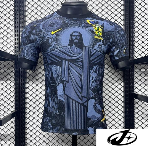 Camiseta de portero de Brasil para la Copa América 2024, concepto de diseño de jugador