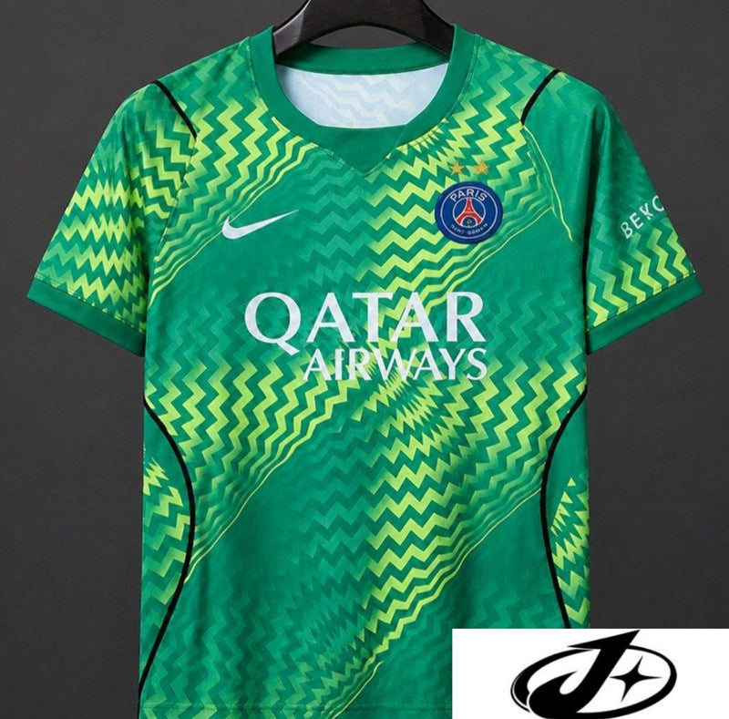 2 Stars 26/27 PSG/Paris Saint Germain Green Goalkeeper Jersey
