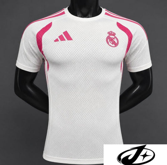 26/27 Real Madrid White with Pink Training Jersey