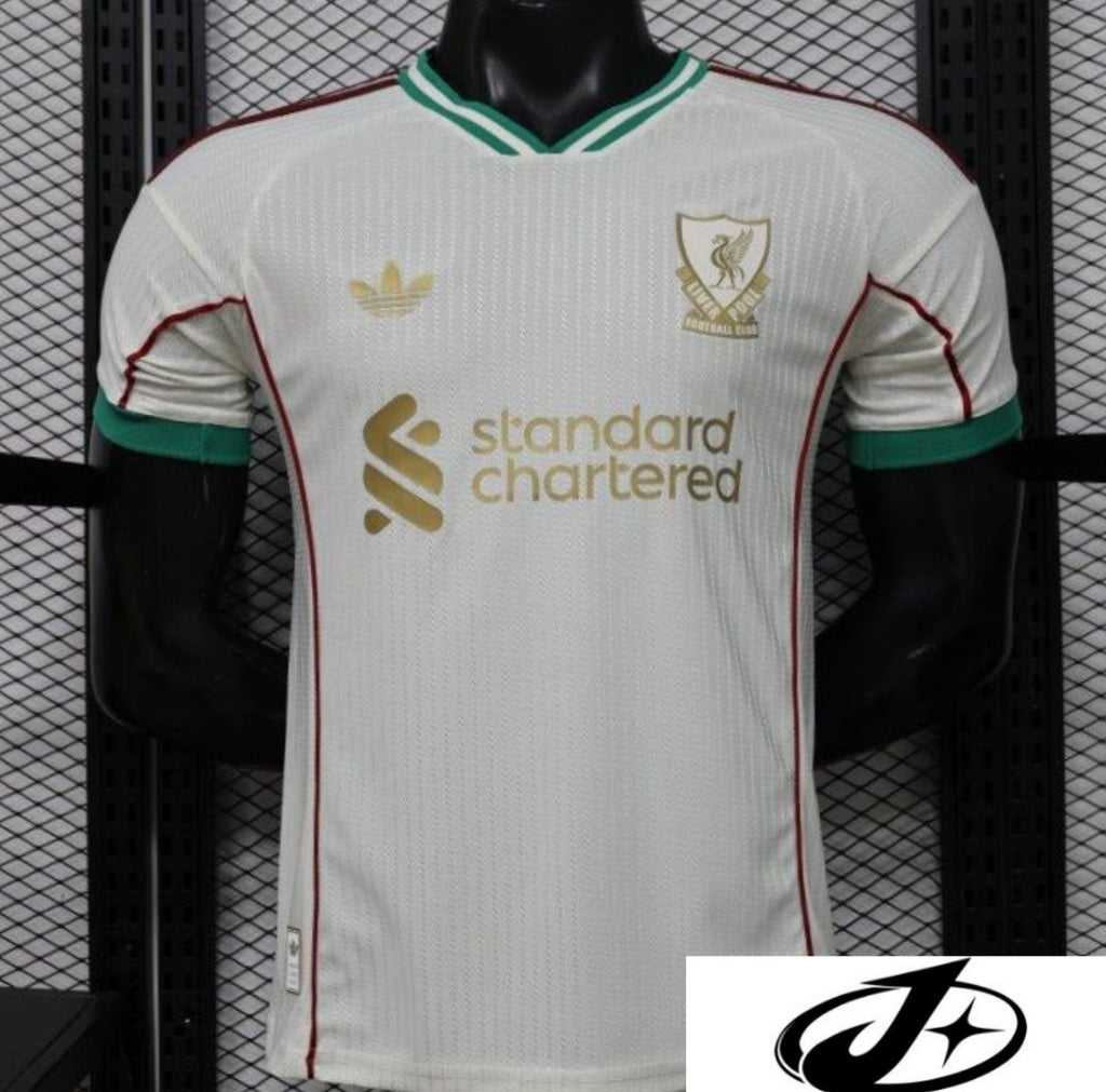 Player Version 26/27 Liverpool FC Off-White with Gold Crest Special Edition Away Jersey