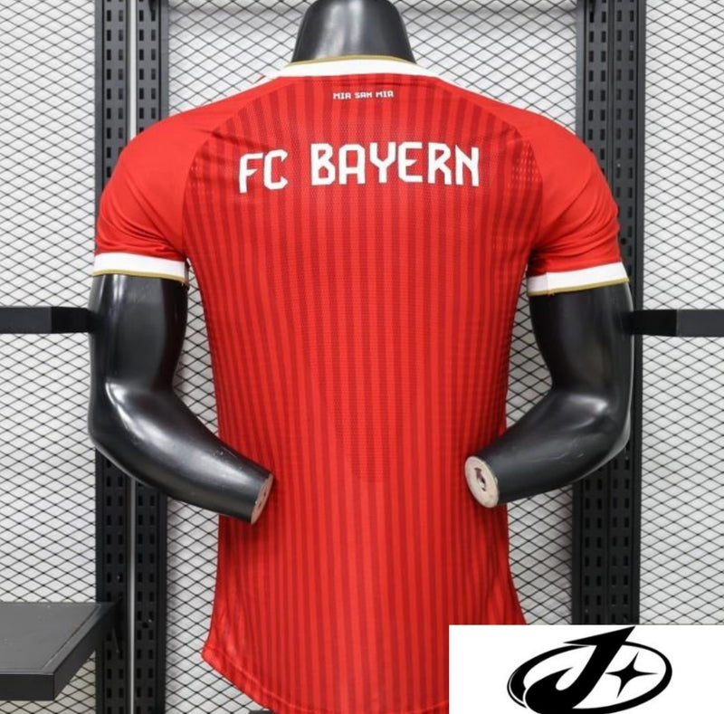 Player Version 26/27 Bayern Munich Red with Tonal Stripe Home Jersey